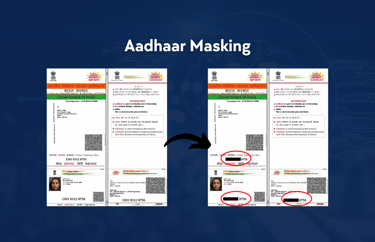 What is Aadhaar Masking? Aadhaar Masking API & SDK Solution